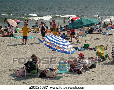 Ocean City, NJ, New Jersey, Atlantic Ocean, shore, beach View Large Photo Image Stock Photo - Ocean City, NJ, New Jersey, Atlantic Ocean, shore, beach. Fotosearch