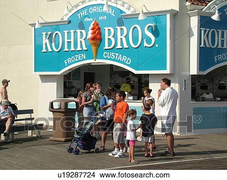 Picture -  Ocean City, NJ, New Jersey, Boardwalk. Fotosearch
