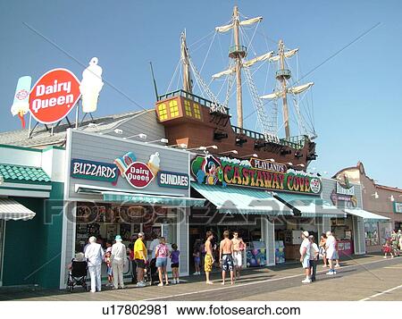 Ocean City, NJ, New Jersey, Boardwalk View Large Photo Image Stock Image - Ocean City, NJ, New Jersey, Boardwalk. Fotosearch