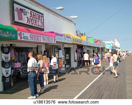 Ocean City, NJ, New Jersey, Boardwalk View Large Photo Image Stock Photograph - Ocean City, NJ, New Jersey, Boardwalk. Fotosearch