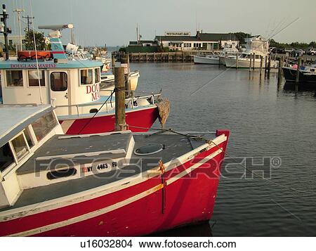 Picture -  Orient, NY, Long Island, New York, Long Island Sound, boats, harbor, marina. Fotosearch