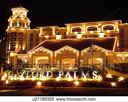 Orlando, FL, Florida, Gaylord Palm Resort and Convention Center, white Christmas lights, evening View Large Photo Image Stock Photo - Orlando, FL, Florida, Gaylord Palm Resort and Convention Center, white Christmas lights, evening. Fotosearch