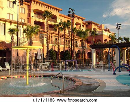 Orlando, FL, Florida, Lake Buena Vista, Fairfield Orlando at Bonnet Creek, pool area View Large Photo Image Stock Image - Orlando, FL, Florida, Lake Buena Vista, Fairfield Orlando at Bonnet Creek, pool area. Fotosearch