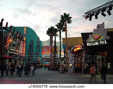 Stock Photo -  Orlando, FL, Florida, Lake Buena Vista, Walt Disney World, Downtown Disney Westside, Wolfgang Puck CafT. Fotosearch
