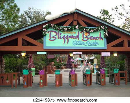 Orlando, FL, Florida, Lake Buena Vista, Disney's Blizzard Beach Water Park, entrance View Large Photo Image Stock Photography - Orlando, FL, Florida, Lake Buena Vista, Disney's Blizzard Beach Water Park, entrance. Fotosearch