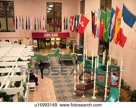 Stock Photo -  Orlando, FL, Florida, Orange Lake Country Club and Resort, interior, game room, Arcade. Fotosearch