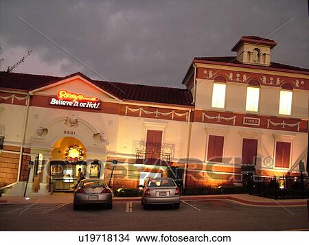 Picture -  Orlando, FL, Florida, Ripley's Believe It Or Not! Orlando Odditorium, evening. Fotosearch