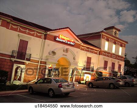 Stock Image -  Orlando, FL, Florida, Ripley's Believe It Or Not! Orlando Odditorium, evening. Fotosearch