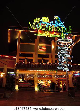 Orlando, FL, Florida, Universal Orlando Resort, Jimmy Buffet's Margaritaville, evening View Large Photo Image Picture - Orlando, FL, Florida, Universal Orlando Resort, Jimmy Buffet's Margaritaville, evening. Fotosearch