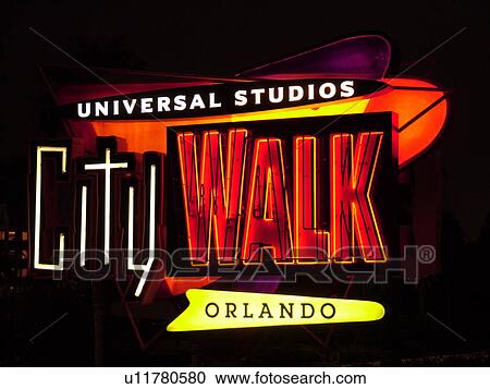 Orlando, FL, Florida, Universal Orlando Resort, Universal City Walk, sign, evening View Large Photo Image Stock Image - Orlando, FL, Florida, Universal Orlando Resort, Universal City Walk, sign, evening. Fotosearch