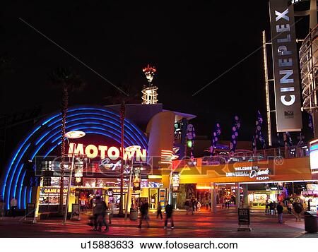 Orlando, FL, Florida, Universal Orlando Resort, Universal City Walk, evening View Large Photo Image Stock Image - Orlando, FL, Florida, Universal Orlando Resort, Universal City Walk, evening. Fotosearch