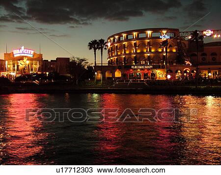 Orlando, FL, Florida, Universal Orlando Resort, Hard Rock CafT, evening View Large Photo Image Stock Image - Orlando, FL, Florida, Universal Orlando Resort, Hard Rock CafT, evening. Fotosearch