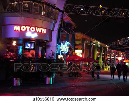 Orlando, FL, Florida, Universal Orlando Resort, Universal City Walk, evening View Large Photo Image Stock Photograph - Orlando, FL, Florida, Universal Orlando Resort, Universal City Walk, evening. Fotosearch