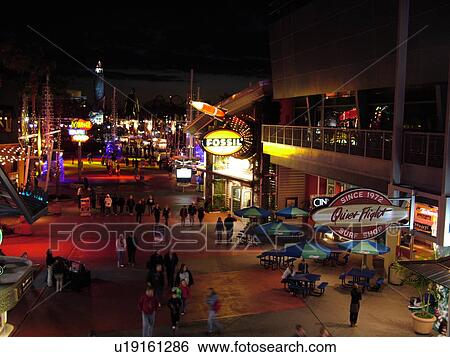 Orlando, FL, Florida, Universal Orlando Resort, Universal City Walk, evening View Large Photo Image Stock Photograph - Orlando, FL, Florida, Universal Orlando Resort, Universal City Walk, evening. Fotosearch