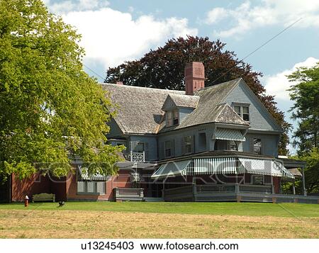 Oyster Bay, NY, New York, Long Island, Sagamore Hill National Historic Site, President Theodore Roosevelt Summer Home, revival mansion View Large Photo Image Stock Image - Oyster Bay, NY, New York, Long Island, Sagamore Hill National Historic Site, President Theodore Roosevelt Summer Home, revival mansion. Fotosearch