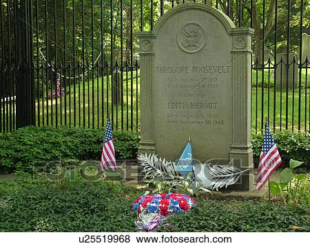 Oyster Bay, NY, New York, Long Island, Sagamore Hill National Historic Site, Young Memorial Cemetery, President Theodore Roosevelt Gravesite View Large Photo Image Stock Photo - Oyster Bay, NY, New York, Long Island, Sagamore Hill National Historic Site, Young Memorial Cemetery, President Theodore Roosevelt Gravesite. Fotosearch
