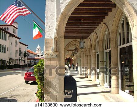 Palm Beach, FL, Florida, downtown, Worth Avenue, shopping district, exclusive shops, arcade View Large Photo Image Stock Image - Palm Beach, FL, Florida, downtown, Worth Avenue, shopping district, exclusive shops, arcade. Fotosearch