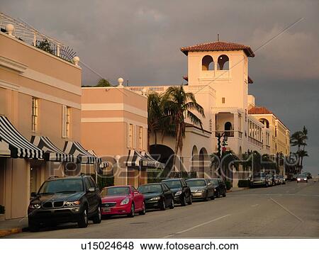 Palm Beach, FL, Florida, downtown, Worth Avenue, shopping district, exclusive shops View Large Photo Image Stock Photo - Palm Beach, FL, Florida, downtown, Worth Avenue, shopping district, exclusive shops. Fotosearch