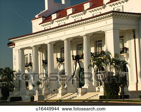 Palm Beach, FL, Florida, Flagler Museum View Large Photo Image Picture - Palm Beach, FL, Florida, Flagler Museum. Fotosearch