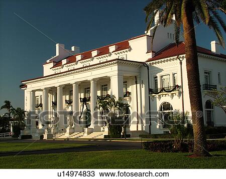 Stock Image -  Palm Beach, FL, Florida, Flagler Museum. Fotosearch