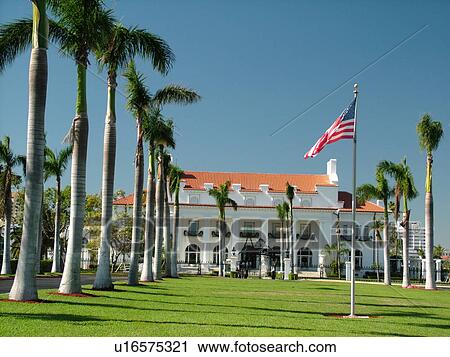 Stock Image -  Palm Beach, FL, Florida, Flagler Museum. Fotosearch