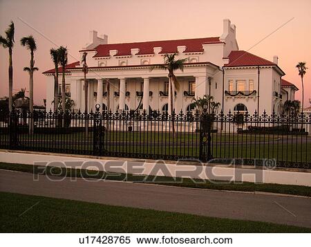 Palm Beach, FL, Florida, Flagler Museum, evening View Large Photo Image Stock Photography - Palm Beach, FL, Florida, Flagler Museum, evening. Fotosearch