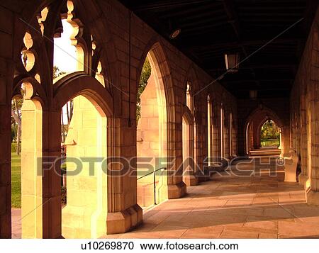 Stock Image -  Palm Beach, FL, Florida, Bethesda-By-The-Sea, Episcopal Church, cloistered courtyard. Fotosearch