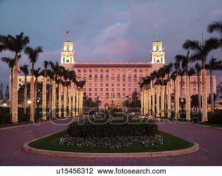 Palm Beach, FL, Florida, The Breakers, Resort Hotel, evening View Large Photo Image Stock Image - Palm Beach, FL, Florida, The Breakers, Resort Hotel, evening. Fotosearch