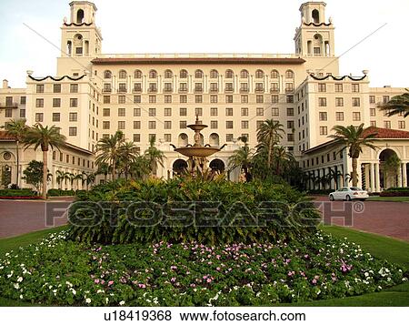 Palm Beach, FL, Florida, The Breakers, Resort Hotel View Large Photo Image Stock Photo - Palm Beach, FL, Florida, The Breakers, Resort Hotel. Fotosearch