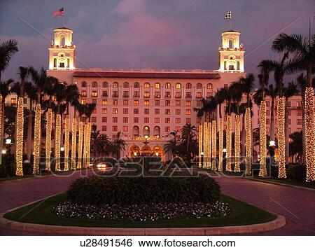 Palm Beach, FL, Florida, The Breakers, Resort Hotel, evening View Large Photo Image Stock Photograph - Palm Beach, FL, Florida, The Breakers, Resort Hotel, evening. Fotosearch