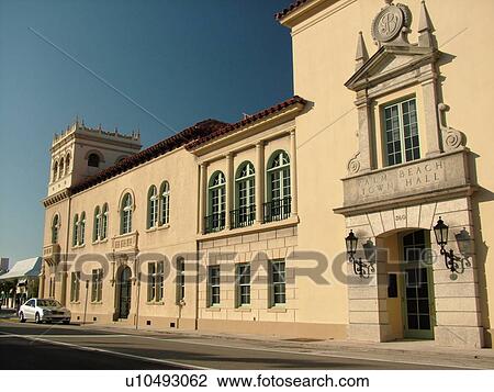 Palm Beach, FL, Florida, Town Hall View Large Photo Image Stock Image - Palm Beach, FL, Florida, Town Hall. Fotosearch