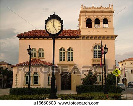 Palm Beach, FL, Florida, Town Hall View Large Photo Image Stock Image - Palm Beach, FL, Florida, Town Hall. Fotosearch