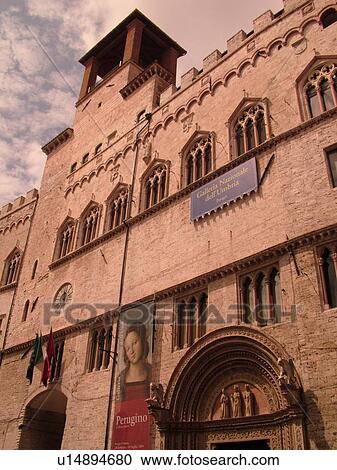 Stock Image -  Perugia, Italy, Umbria, Europe, Galleria Nationale dell'Umbria (National Gallery of Umbria) in the medieval town of Perugia.. Fotosearch