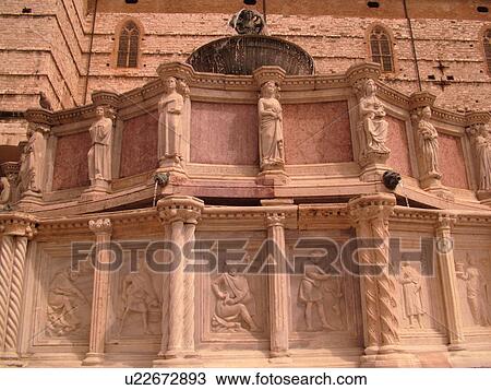 Perugia, Umbria, Italy, Europe, Relief sculpture on the Fontana Maggiore in the medieval town of Perugia. View Large Photo Image Stock Image - Perugia, Umbria, Italy, Europe, Relief sculpture on the Fontana Maggiore in the medieval town of Perugia.. Fotosearch