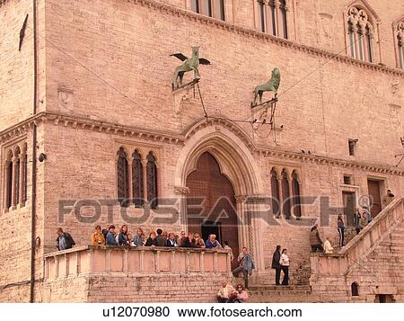 Stock Image -  Perugia, Umbria, Italy, Europe, Galleria Nationale dell'Umbria (National Gallery of Umbria) in the medieval town of Perugia.. Fotosearch
