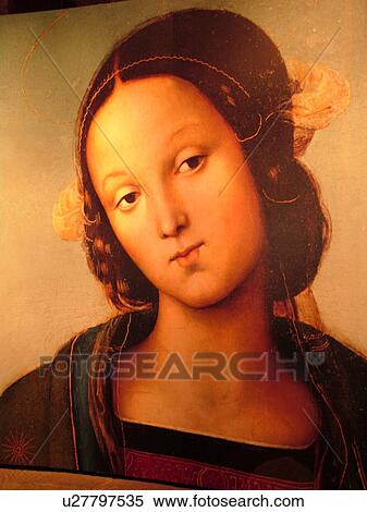 Stock Photography -  Perugia, Umbria, Italy, Europe, Painting inside the Galleria Nationale dell'Umbria (National Gallery of Umbria) in the medieval town of Perugia.. Fotosearch