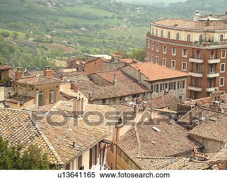 Perugia, Umbria, Italy, Europe, The medieval town of Perugia. View Large Photo Image Stock Photography - Perugia, Umbria, Italy, Europe, The medieval town of Perugia.. Fotosearch