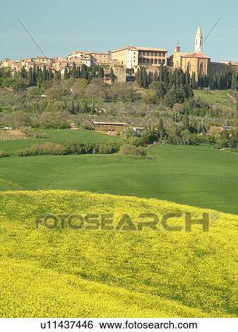 Pienza, Tuscany, Italy, Toscana, Europe, Scenic view of the Renaissance hilltop town of Pienza. View Large Photo Image Stock Photograph - Pienza, Tuscany, Italy, Toscana, Europe, Scenic view of the Renaissance hilltop town of Pienza.. Fotosearch