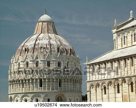Pisa, Tuscany, Italy, Toscana, Europe, The Bapistry and Cathedral in Campo dei Miracoli (Field of Miracles) in the city of Pisa. View Large Photo Image Picture - Pisa, Tuscany, Italy, Toscana, Europe, The Bapistry and Cathedral in Campo dei Miracoli (Field of Miracles) in the city of Pisa.. Fotosearch