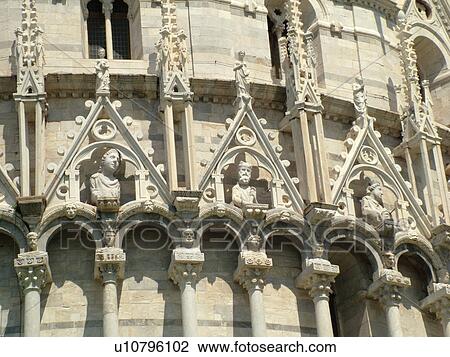 Pisa, Tuscany, Italy, Toscana, Europe, The fatade of The Baptistry in Campo dei Miracoli (Field of Miracles) in the city of Pisa. View Large Photo Image Stock Image - Pisa, Tuscany, Italy, Toscana, Europe, The fatade of The Baptistry in Campo dei Miracoli (Field of Miracles) in the city of Pisa.. Fotosearch