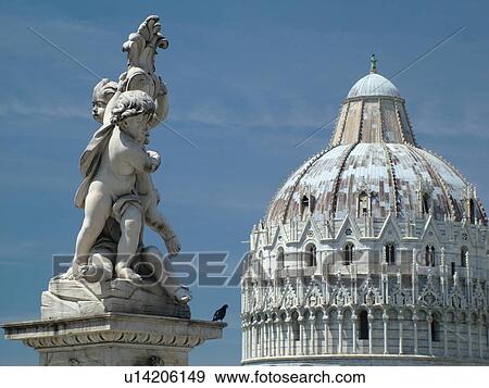 Pisa, Tuscany, Italy, Toscana, Europe, Cupid statue outside the Bapistry in Campo dei Miracoli (Field of Miracles) in the city of Pisa. View Large Photo Image Stock Photo - Pisa, Tuscany, Italy, Toscana, Europe, Cupid statue outside the Bapistry in Campo dei Miracoli (Field of Miracles) in the city of Pisa.. Fotosearch