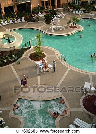 Pompano Beach, FL, Florida, Palm Aire Resort, swimming pool, hot tub, whirlpool View Large Photo Image Stock Photography - Pompano Beach, FL, Florida, Palm Aire Resort, swimming pool, hot tub, whirlpool. Fotosearch
