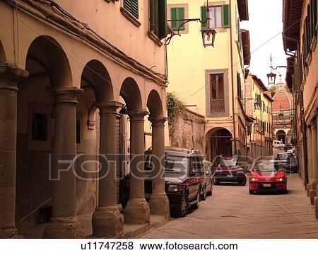 Poppi, Italy, Tuscany, Toscana, Europe, Arcades line the main street of downtown Poppi in the Casentino hill region. View Large Photo Image Stock Photo - Poppi, Italy, Tuscany, Toscana, Europe, Arcades line the main street of downtown Poppi in the Casentino hill region.. Fotosearch