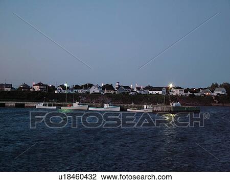 Stock Image -  Prince Edward Island, Canada, Gulf of Saint Lawrence, Northumberland Strait, Queens County, DeSable, marina. Fotosearch