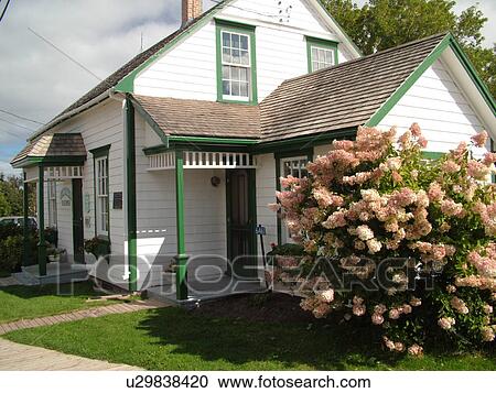 Stock Image -  Prince Edward Island, Canada, Queens County, New London, Lucy Maud Montgomery Birthplace. Fotosearch