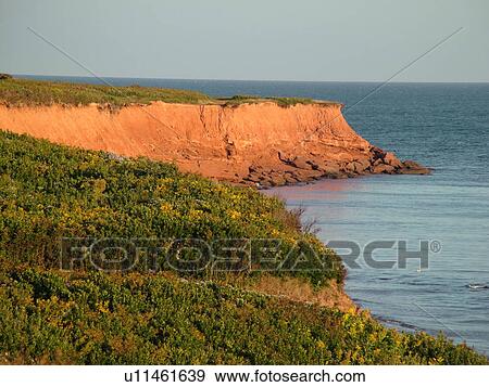 Prince Edward Island, Canada, Queens County, Gulf of Saint Lawrence, Cavendish Beach, Prince Edward Island National Park, scenic coastline, early morning light View Large Photo Image Stock Photo - Prince Edward Island, Canada, Queens County, Gulf of Saint Lawrence, Cavendish Beach, Prince Edward Island National Park, scenic coastline, early morning light. Fotosearch