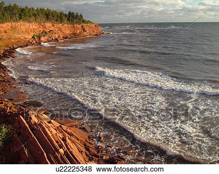 Prince Edward Island, Canada, Queens County, Gulf of Saint Lawrence, Cavendish Beach, Prince Edward Island National Park, scenic coastline View Large Photo Image Stock Photo - Prince Edward Island, Canada, Queens County, Gulf of Saint Lawrence, Cavendish Beach, Prince Edward Island National Park, scenic coastline. Fotosearch