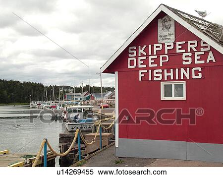 Stock Photography -  Prince Edward Island, Canada, Queens County, Gulf of Saint Lawrence, North Rustico, fishing village, marina, fishing boats. Fotosearch