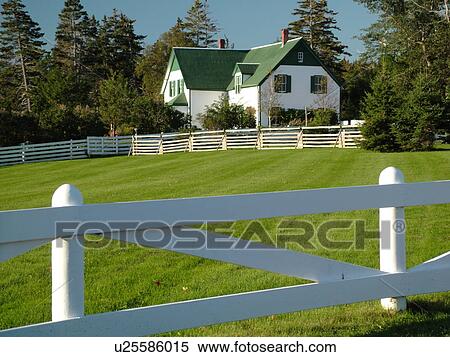Stock Photography -  Prince Edward Island, Canada, Queens County, Cavendish, Prince Edward Island National Park, Green Gables House, Anne of Green Gables. Fotosearch