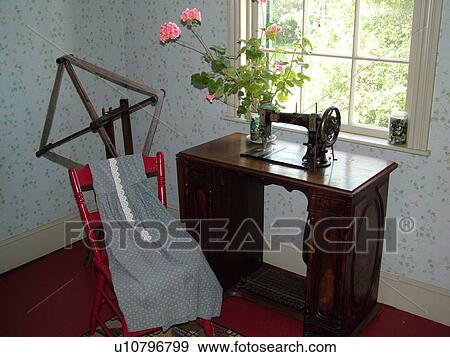 Prince Edward Island, Cavendish, Canada, Queens County, Prince Edward Island National Park, Green Gables House, Anne of Green Gables, house, interior, sewing room View Large Photo Image Stock Photo - Prince Edward Island, Cavendish, Canada, Queens County, Prince Edward Island National Park, Green Gables House, Anne of Green Gables, house, interior, sewing room. Fotosearch